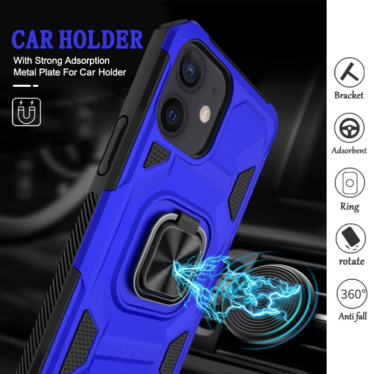 For iPhone 11 Knight Cool Series PC + TPU Shockproof Case with Magnetic Ring Holder