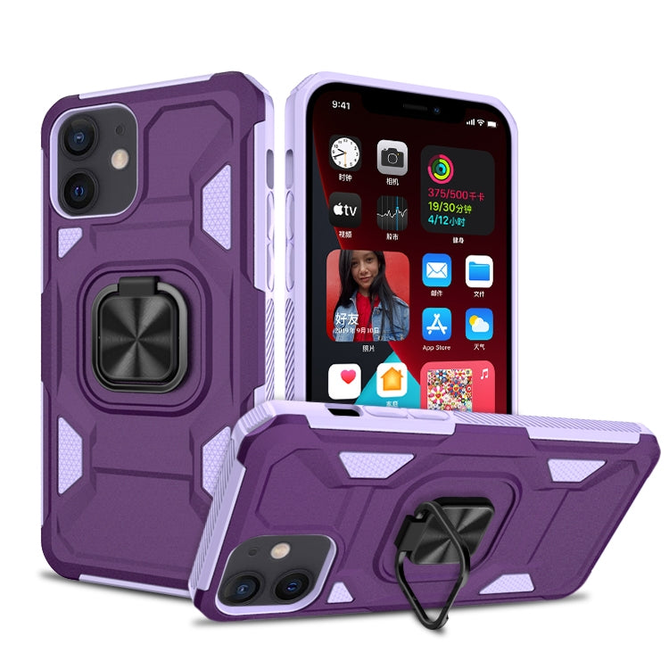 For iPhone 11 Knight Cool Series PC + TPU Shockproof Case with Magnetic Ring Holder