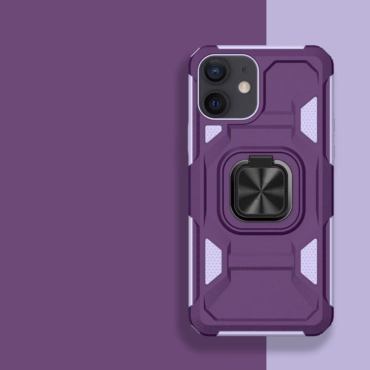 For iPhone 11 Knight Cool Series PC + TPU Shockproof Case with Magnetic Ring Holder