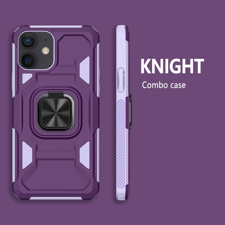 For iPhone 11 Knight Cool Series PC + TPU Shockproof Case with Magnetic Ring Holder