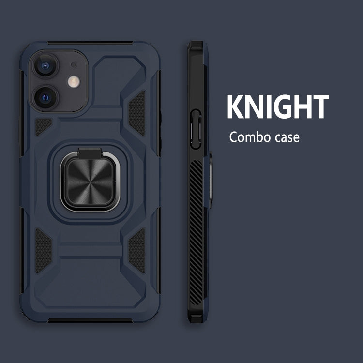 For iPhone 11 Knight Cool Series PC + TPU Shockproof Case with Magnetic Ring Holder