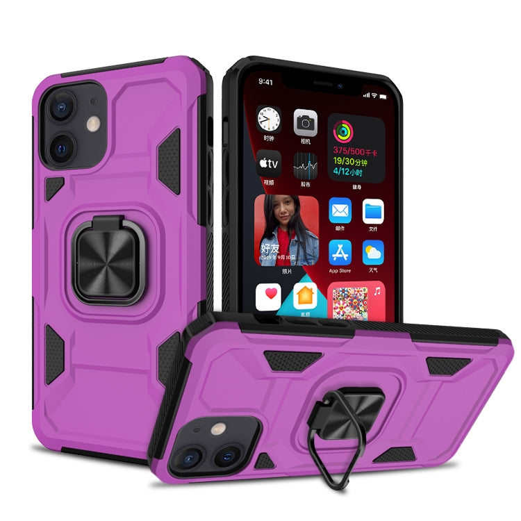 For iPhone 11 Knight Cool Series PC + TPU Shockproof Case with Magnetic Ring Holder