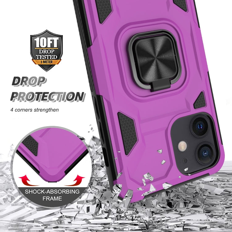 For iPhone 11 Knight Cool Series PC + TPU Shockproof Case with Magnetic Ring Holder