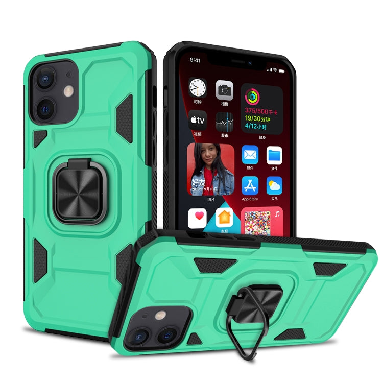 For iPhone 11 Knight Cool Series PC + TPU Shockproof Case with Magnetic Ring Holder