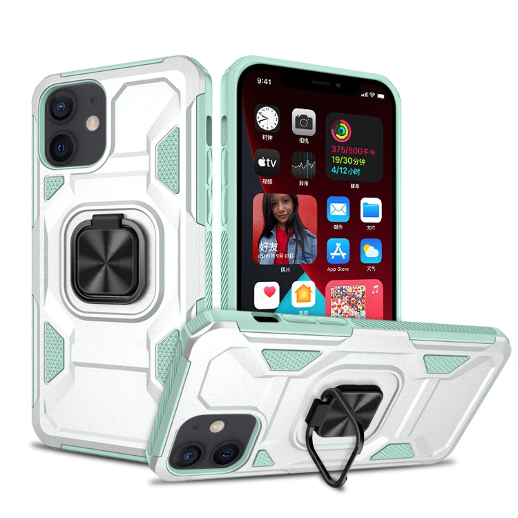 For iPhone 11 Knight Cool Series PC + TPU Shockproof Case with Magnetic Ring Holder