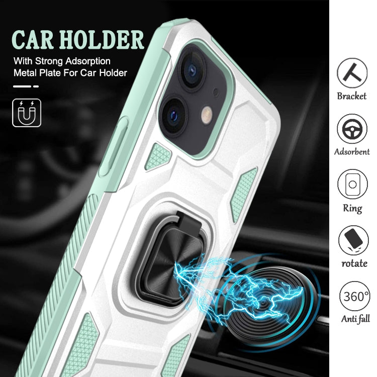 For iPhone 11 Knight Cool Series PC + TPU Shockproof Case with Magnetic Ring Holder