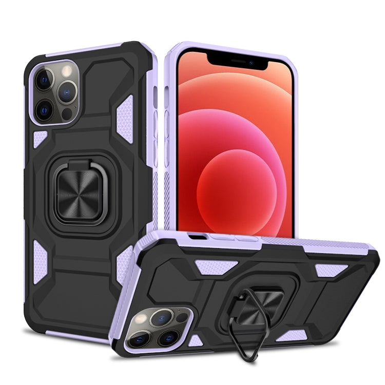 For iPhone 11 Pro Max Knight Cool Series PC + TPU Shockproof Case with Magnetic Ring Holder
