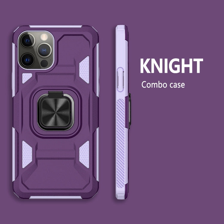 For iPhone 11 Pro Max Knight Cool Series PC + TPU Shockproof Case with Magnetic Ring Holder