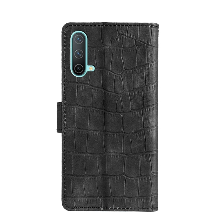 Skin Feel Crocodile Texture Magnetic Clasp Horizontal Flip PU Leather Case with Holder & Card Slots & Wallet For OnePlus Nord CE 5G