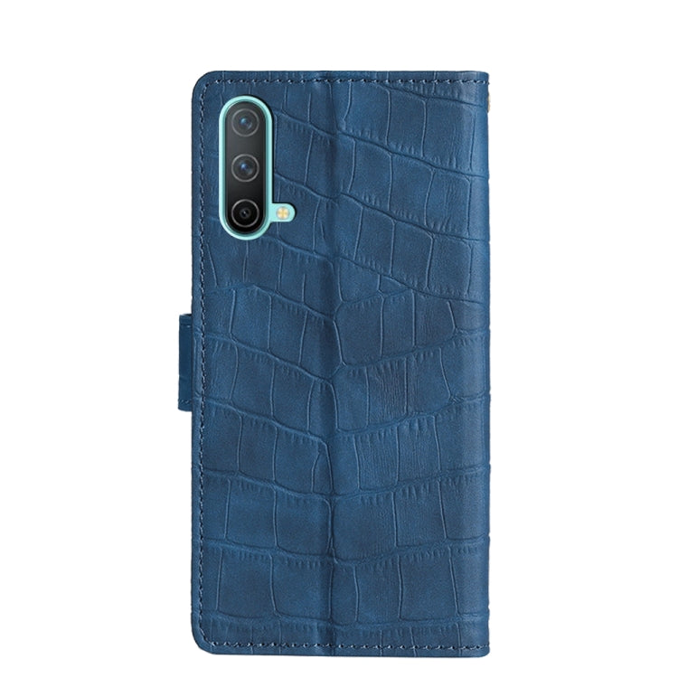 Skin Feel Crocodile Texture Magnetic Clasp Horizontal Flip PU Leather Case with Holder & Card Slots & Wallet For OnePlus Nord CE 5G