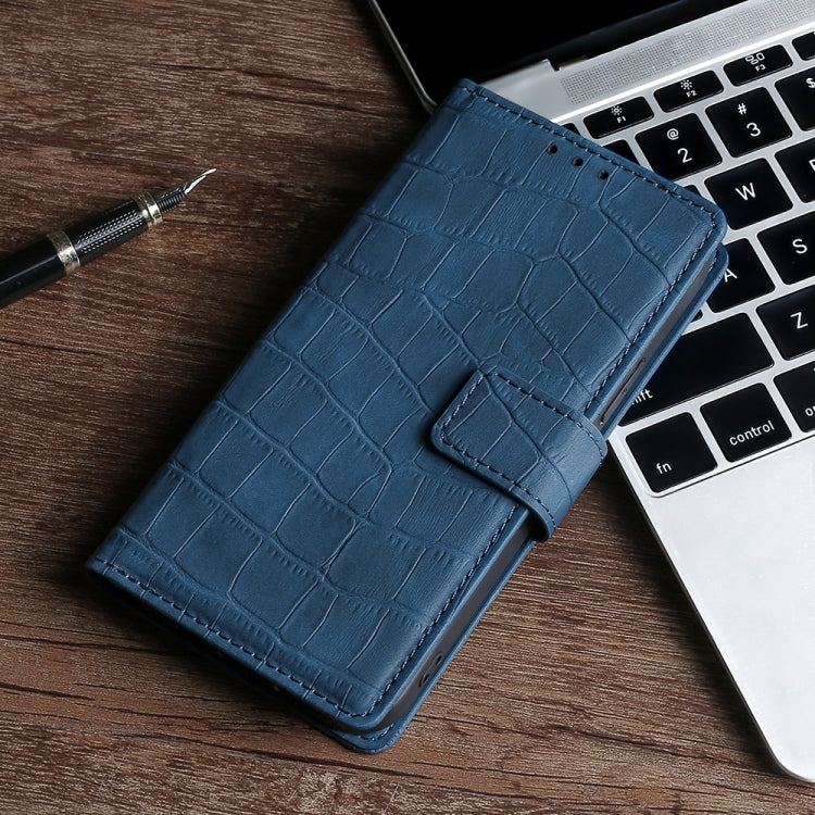 Skin Feel Crocodile Texture Magnetic Clasp Horizontal Flip PU Leather Case with Holder & Card Slots & Wallet For Samsung Galaxy A02s 164.2mm