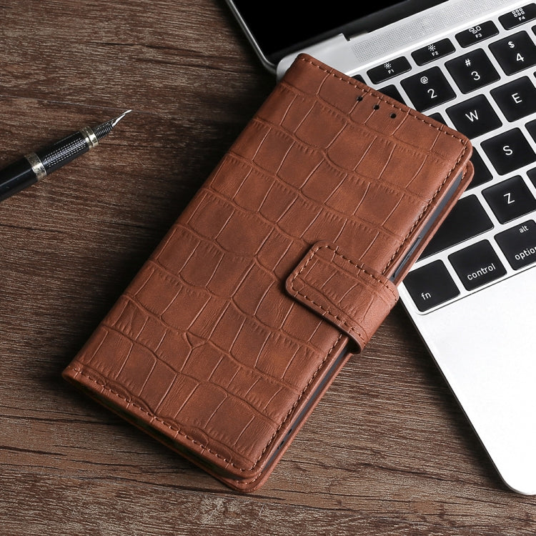 Skin Feel Crocodile Texture Magnetic Clasp Horizontal Flip PU Leather Case with Holder & Card Slots & Wallet For Samsung Galaxy A02s 166.5mm