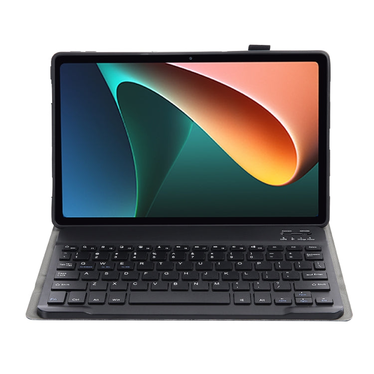 A0N5 Ultra-thin Detachable Lambskin Texture TPU Bluetooth Keyboard Leather Tablet Case with Holder For Xiaomi Pad 5 / 5 Pro
