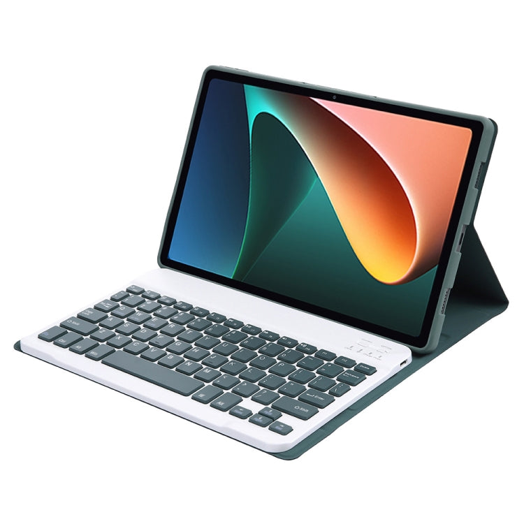 A0N5 Ultra-thin Detachable Lambskin Texture TPU Bluetooth Keyboard Leather Tablet Case with Holder For Xiaomi Pad 5 / 5 Pro