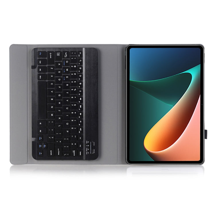 A0N5 Ultra-thin Detachable Lambskin Texture TPU Bluetooth Keyboard Leather Tablet Case with Holder For Xiaomi Pad 5 / 5 Pro