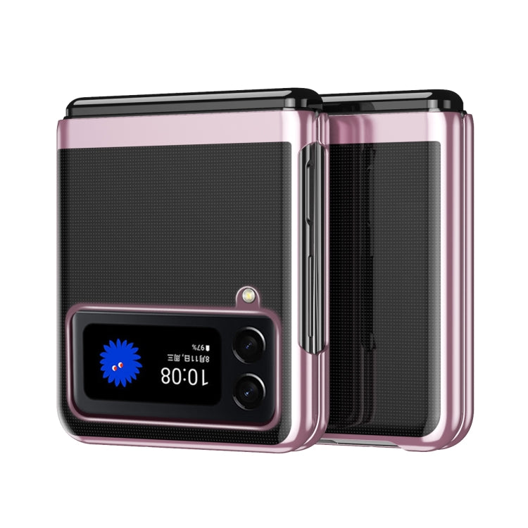 Electroplated Transparent Folding Case For Samsung Galaxy Z Flip3 5G