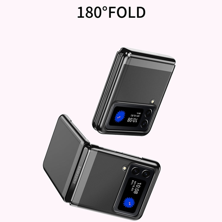 Electroplated Transparent Folding Case For Samsung Galaxy Z Flip3 5G