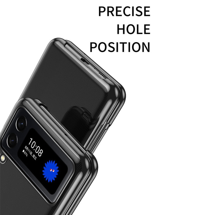 Electroplated Transparent Folding Case For Samsung Galaxy Z Flip3 5G