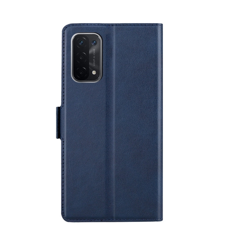 For OPPO A93 5G / A74 5G / A54 5G Ultra-thin Voltage Side Buckle PU + TPU Horizontal Flip Leather Case with Holder & Card Slot