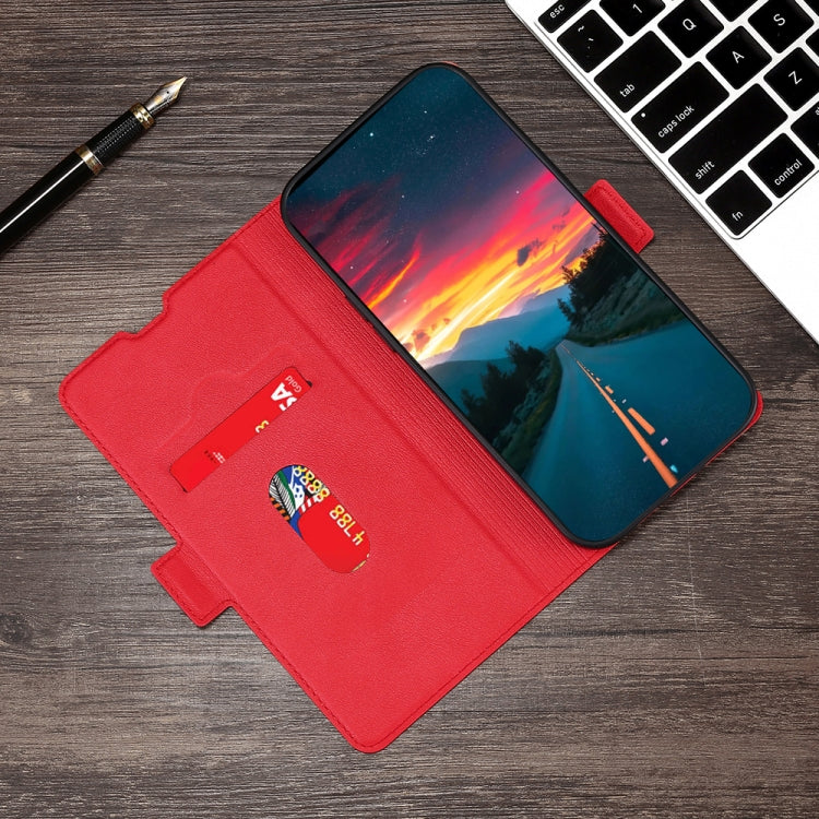 For Xiaomi Redmi Note 9 4G Ultra-thin Voltage Side Buckle PU + TPU Horizontal Flip Leather Case with Holder & Card Slot