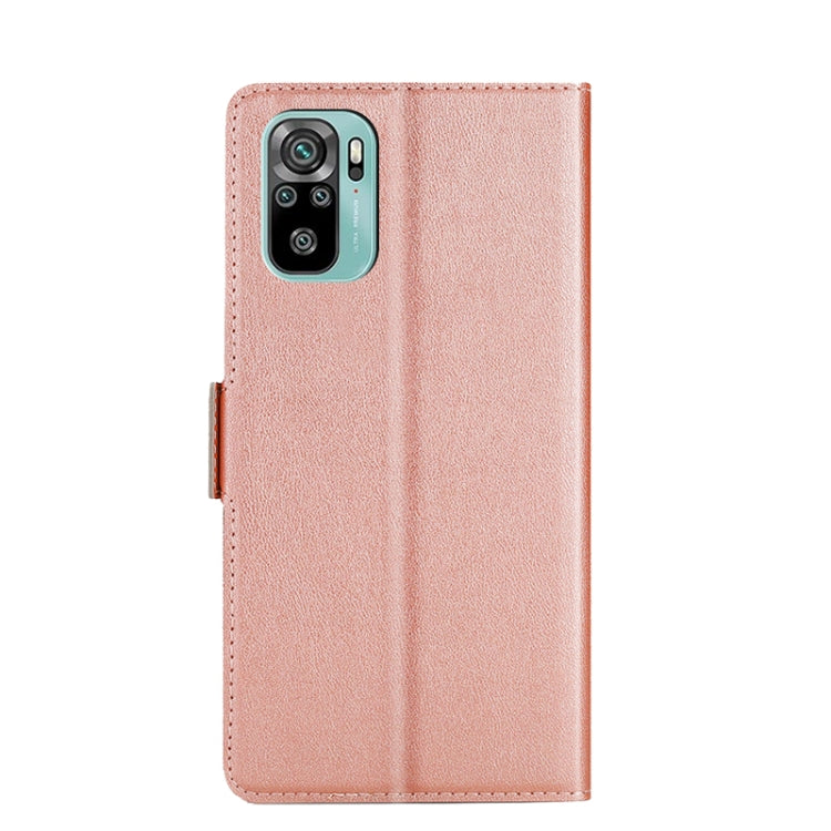 For Xiaomi Redmi Note 10 / Note 10S Ultra-thin Voltage Side Buckle PU + TPU Horizontal Flip Leather Case with Holder & Card Slot