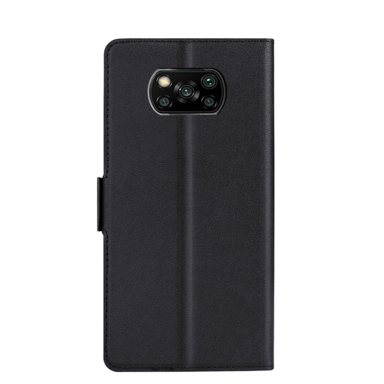 For Xiaomi Poco X3 NFC / Poco X3 Ultra-thin Voltage Side Buckle PU + TPU Horizontal Flip Leather Case with Holder & Card Slot