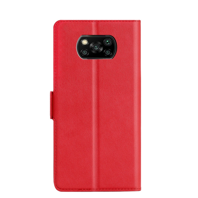 For Xiaomi Poco X3 NFC / Poco X3 Ultra-thin Voltage Side Buckle PU + TPU Horizontal Flip Leather Case with Holder & Card Slot