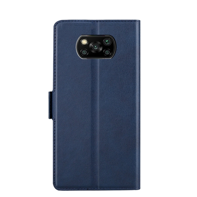 For Xiaomi Poco X3 NFC / Poco X3 Ultra-thin Voltage Side Buckle PU + TPU Horizontal Flip Leather Case with Holder & Card Slot
