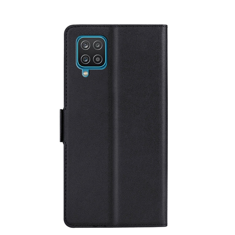 For Samsung Galaxy A12 Ultra-thin Voltage Side Buckle PU + TPU Horizontal Flip Leather Case with Holder & Card Slot
