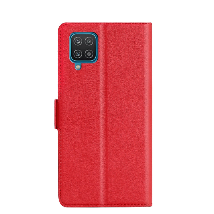 For Samsung Galaxy A12 Ultra-thin Voltage Side Buckle PU + TPU Horizontal Flip Leather Case with Holder & Card Slot