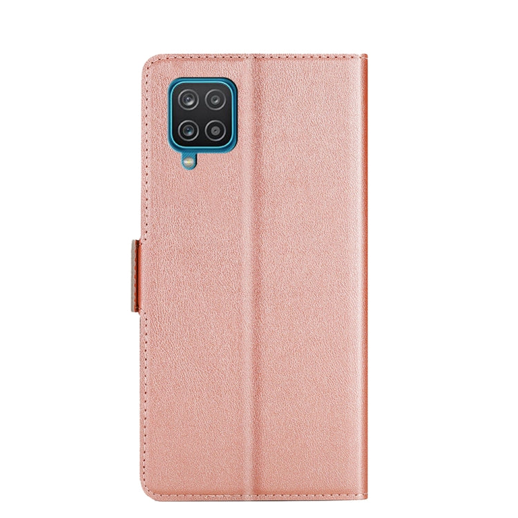 For Samsung Galaxy A12 Ultra-thin Voltage Side Buckle PU + TPU Horizontal Flip Leather Case with Holder & Card Slot