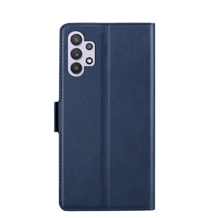 For Samsung Galaxy A32 4G Ultra-thin Voltage Side Buckle PU + TPU Horizontal Flip Leather Case with Holder & Card Slot