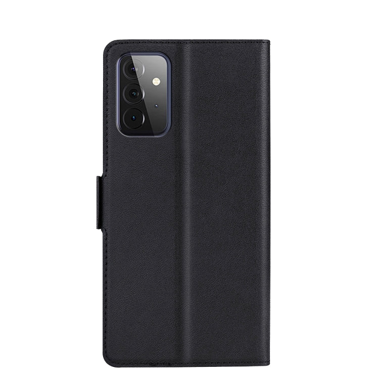 For Samsung Galaxy A72 5G / 4G Ultra-thin Voltage Side Buckle PU + TPU Horizontal Flip Leather Case with Holder & Card Slot