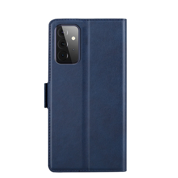 For Samsung Galaxy A72 5G / 4G Ultra-thin Voltage Side Buckle PU + TPU Horizontal Flip Leather Case with Holder & Card Slot
