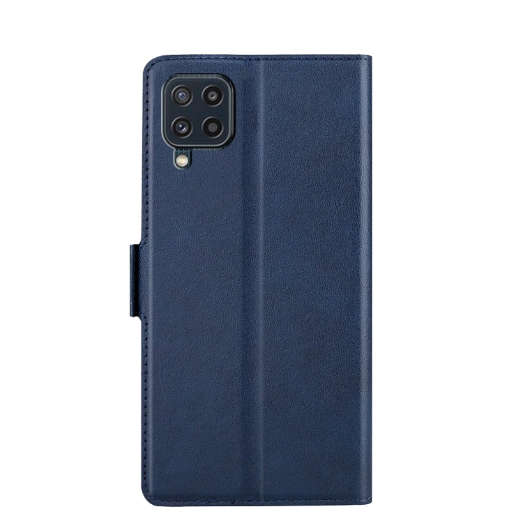 For Samsung Galaxy M32 India Ultra-thin Voltage Side Buckle PU + TPU Horizontal Flip Leather Case with Holder & Card Slot