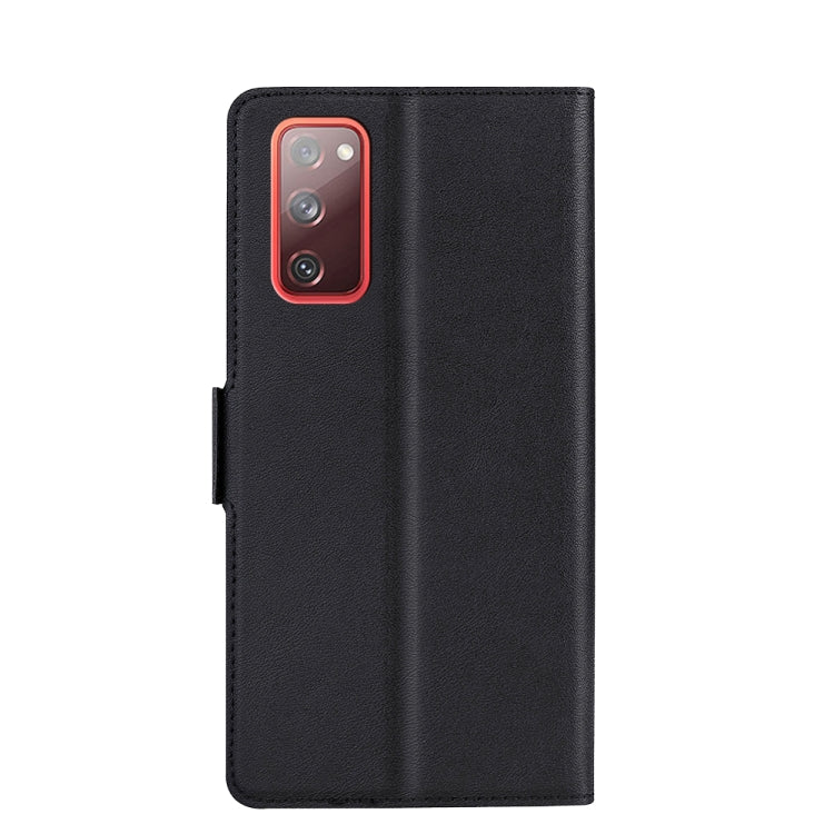 For Samsung Galaxy S20 FE Ultra-thin Voltage Side Buckle PU + TPU Horizontal Flip Leather Case with Holder & Card Slot