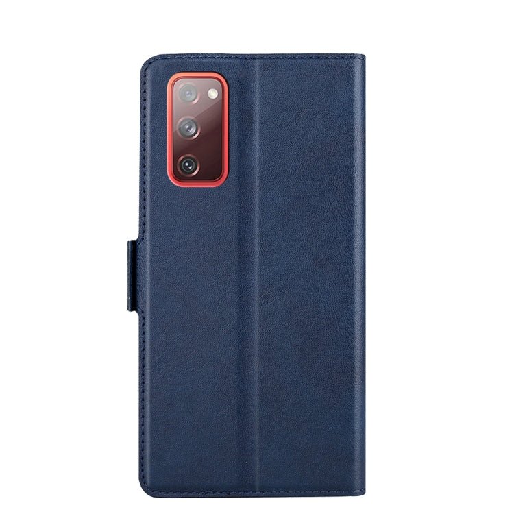 For Samsung Galaxy S20 FE Ultra-thin Voltage Side Buckle PU + TPU Horizontal Flip Leather Case with Holder & Card Slot