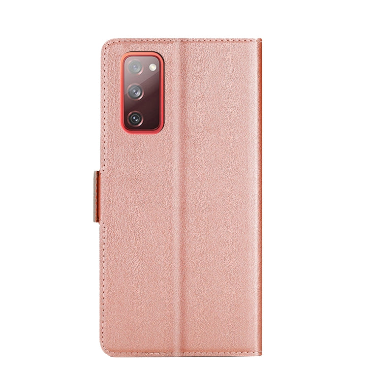 For Samsung Galaxy S20 FE Ultra-thin Voltage Side Buckle PU + TPU Horizontal Flip Leather Case with Holder & Card Slot