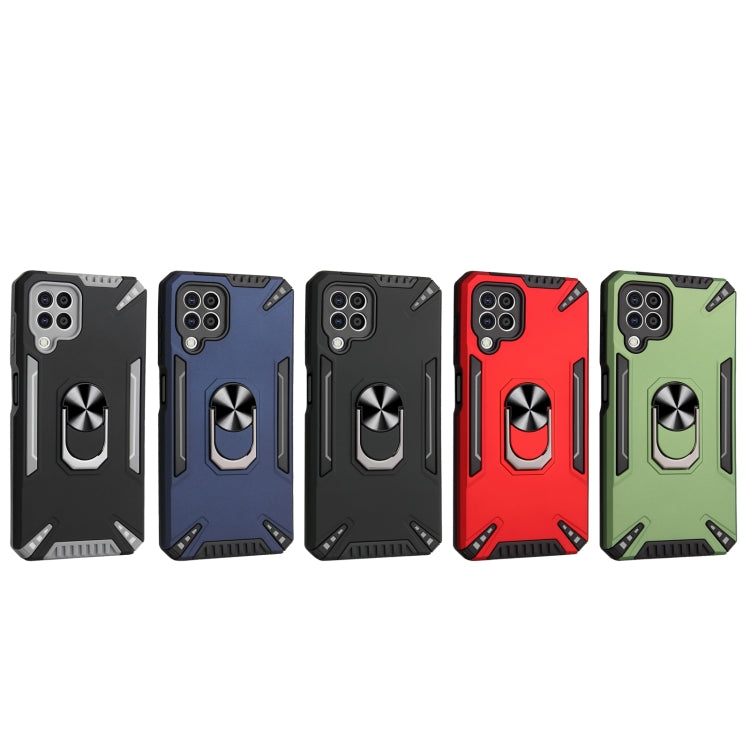 For Samsung Galaxy A22 4G PC + TPU Protective Case with 360 Degrees Rotatable Ring Holder