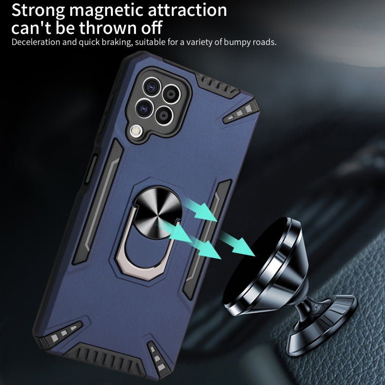 For Samsung Galaxy A22 4G PC + TPU Protective Case with 360 Degrees Rotatable Ring Holder