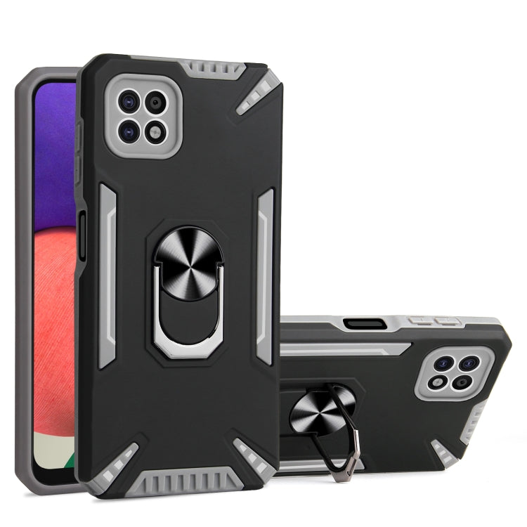 For Samsung Galaxy A22 5G PC + TPU Protective Case with 360 Degrees Rotatable Ring Holder