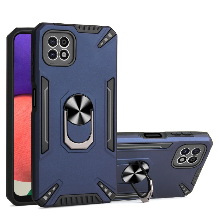 For Samsung Galaxy A22 5G PC + TPU Protective Case with 360 Degrees Rotatable Ring Holder
