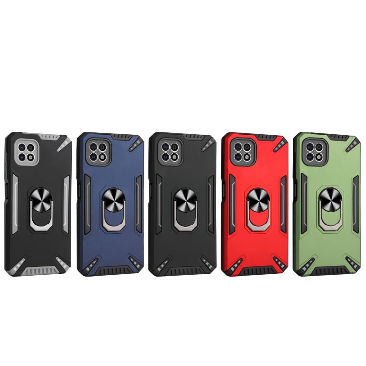 For Samsung Galaxy A22 5G PC + TPU Protective Case with 360 Degrees Rotatable Ring Holder