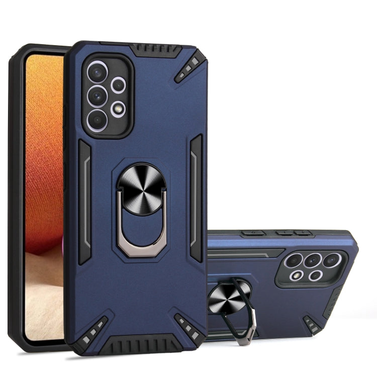 For Samsung Galaxy A32 4G PC + TPU Protective Case with 360 Degrees Rotatable Ring Holder