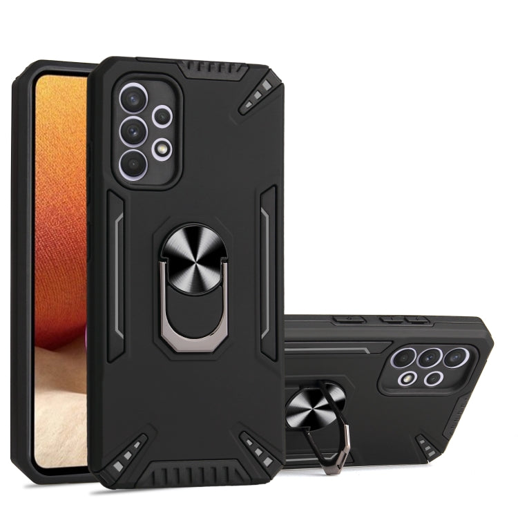 For Samsung Galaxy A32 4G PC + TPU Protective Case with 360 Degrees Rotatable Ring Holder
