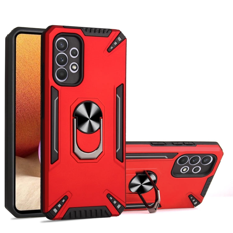 For Samsung Galaxy A32 4G PC + TPU Protective Case with 360 Degrees Rotatable Ring Holder