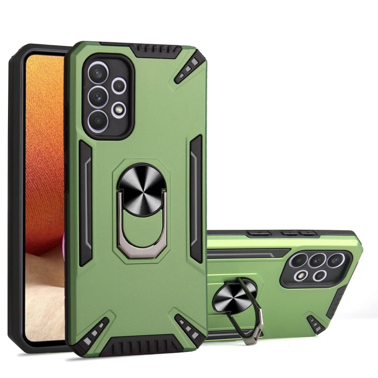 For Samsung Galaxy A32 4G PC + TPU Protective Case with 360 Degrees Rotatable Ring Holder