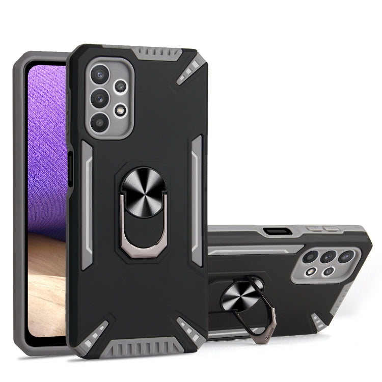 For Samsung Galaxy A32 5G PC + TPU Protective Case with 360 Degrees Rotatable Ring Holder