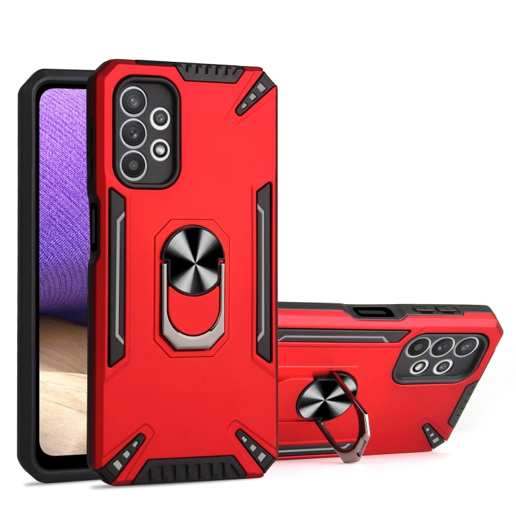 For Samsung Galaxy A32 5G PC + TPU Protective Case with 360 Degrees Rotatable Ring Holder