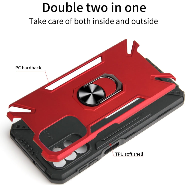 For Samsung Galaxy A32 5G PC + TPU Protective Case with 360 Degrees Rotatable Ring Holder